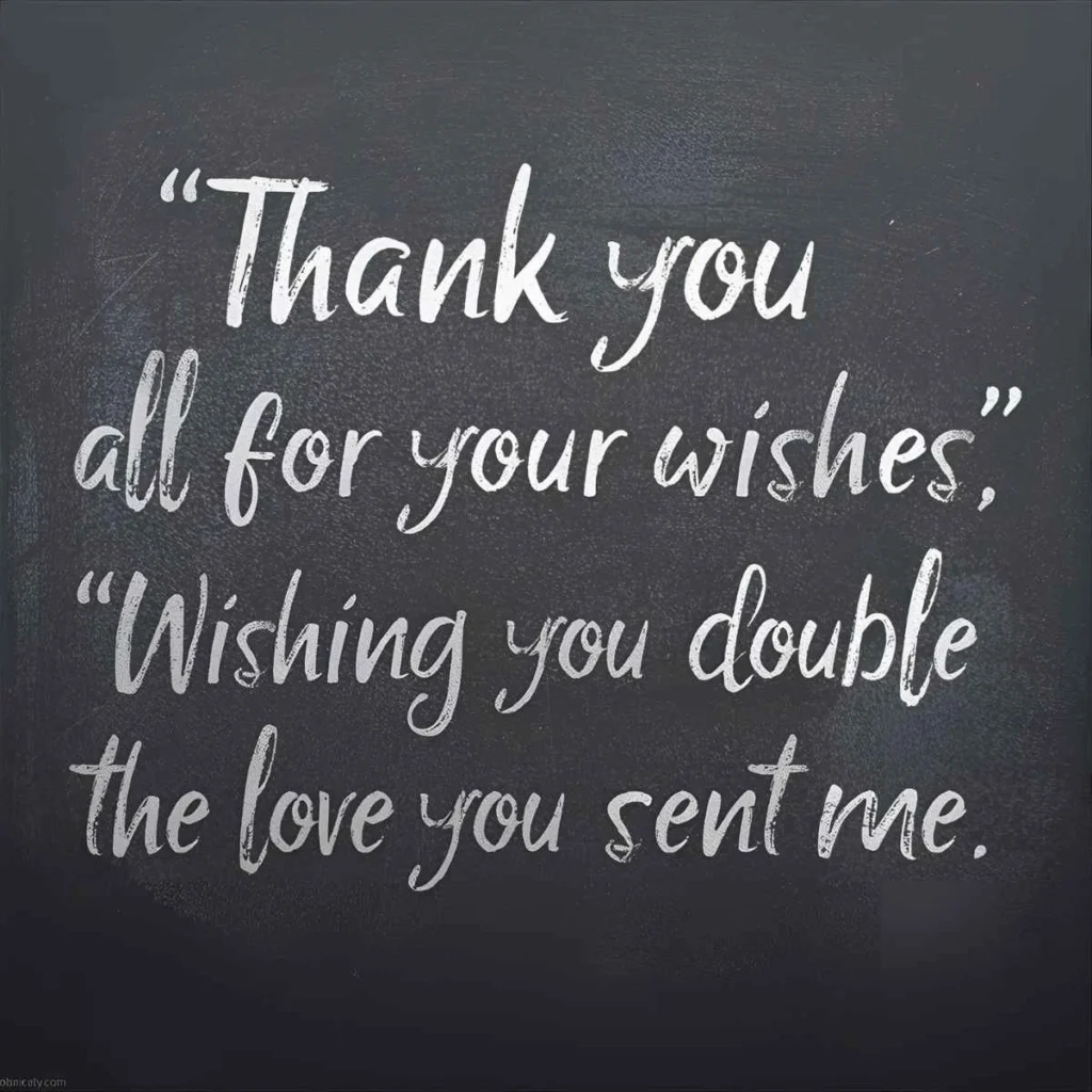 Thank You All for Your Wishes